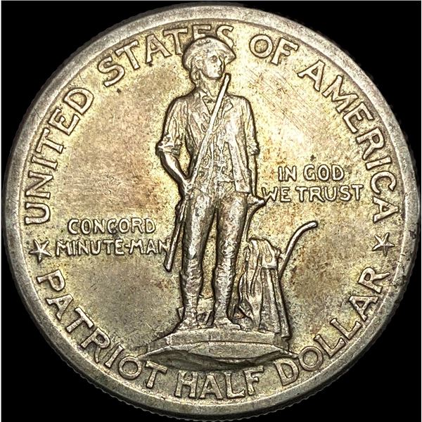 1925 Silver Lexington-Concord Half Dollar CLOSELY UNCIRCULATED