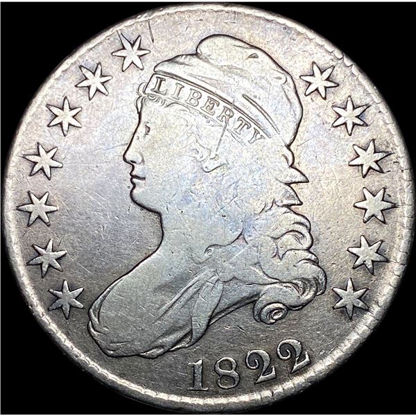 1822 Capped Bust Half Dollar LIGHTLY CIRCULATED
