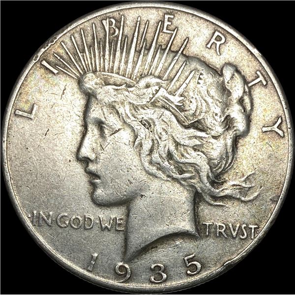 1935 Silver Peace Dollar NEARLY UNCIRCULATED