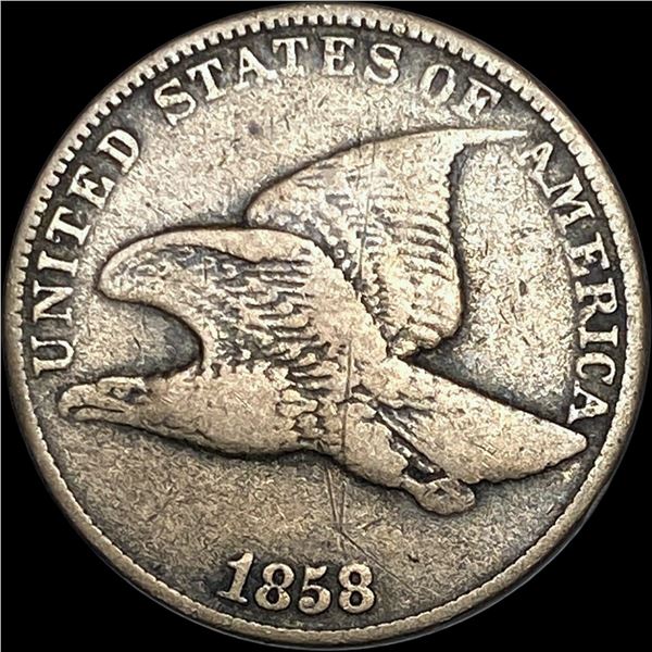 1858 Copper-Nickel Flying Eagle Cent LIGHTLY CIRCULATED