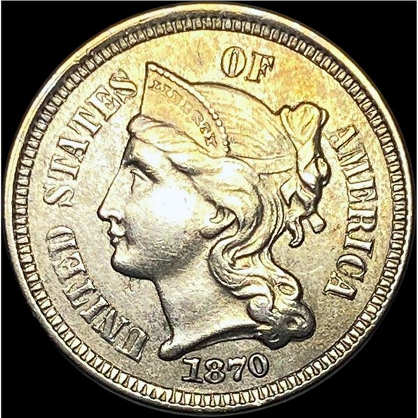 1870 Nickel Three-Cent Piece UNCIRCULATED