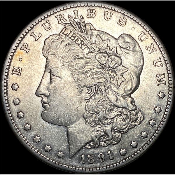 1891-S Silver Morgan Dollar CLOSELY UNCIRCULATED
