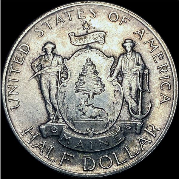 1920 Silver Half Dollar Maine Centennial CHOICE AU