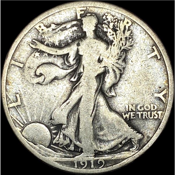 1919 Walking Liberty Half Dollar LIGHTLY CIRCULATED