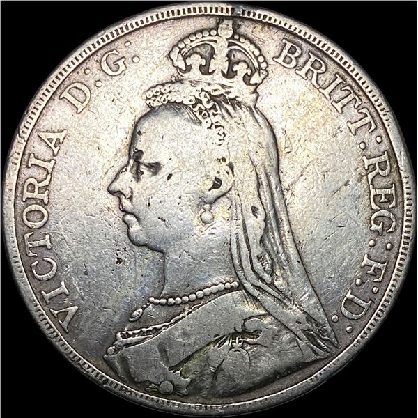 1891 Silver Crown Victoria Jubilee Head HIGH GRADE