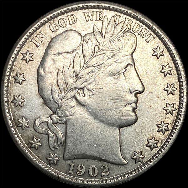 1902 Barber Half Dollar CLOSELY UNCIRCULATED