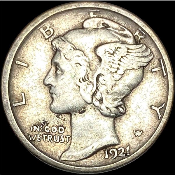 1921-D Mercury Dime LIGHTLY CIRC