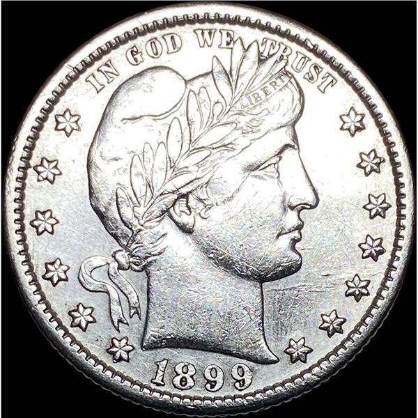 1899-S Silver Barber Quarter CLOSELY UNCIRCULATED