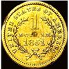 Image 2 : 1851 Gold $1 Type 1 HIGH GRADE