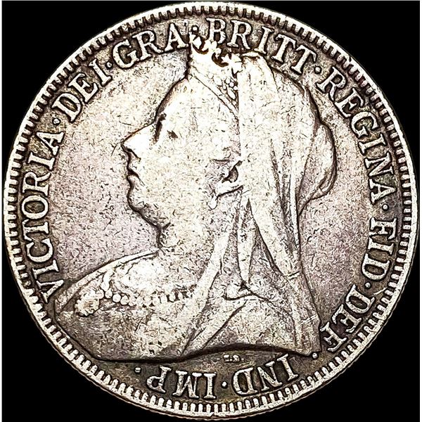 1899 Silver Florin (Two Shillings) LIGHTLY CIRCULATED