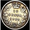 Image 2 : 1880 Canada Silver 10 Cents H Mint Mark NEARLY UNCIRCULATED