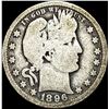 Image 1 : 1896-O Silver Barber Quarter NICELY CIRCULATED