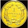 Image 2 : 1862 Gold $1 Indian Princess Head HIGH GRADE
