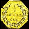 Image 2 : 1875 California Gold 1/2 Dollar Token CHOICE AU