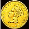 Image 1 : 1857 Gold $1 Indian Head Type 3 CLOSELY UNCIRCULATED