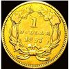 Image 2 : 1857 Gold $1 Indian Head Type 3 CLOSELY UNCIRCULATED