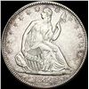 Image 1 : 1855 Arrows Seated Liberty Half Dollar CLOSELY UNCIRCULATED