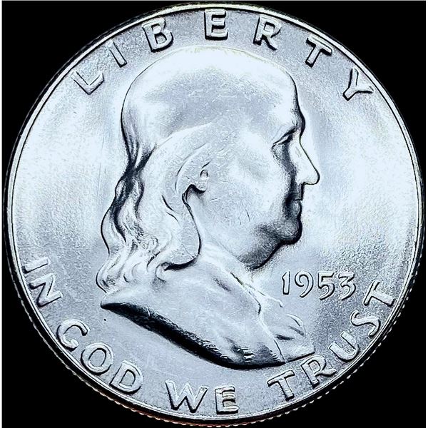 1953-S Silver Half Dollar Franklin CHOICE BU