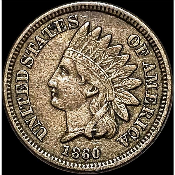 1860 Copper-Nickel Indian Head Cent NEARLY UNCIRCULATED