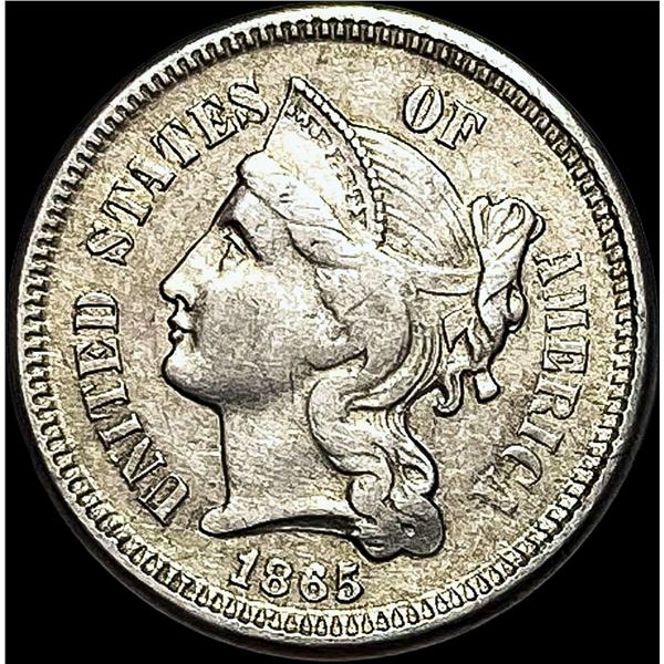 1865 Nickel Three-Cent Piece CLOSELY UNCIRCULATED