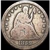 Image 1 : 1852 Silver Seated Liberty Quarter NICELY CIRCULATED