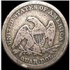 Image 2 : 1852 Silver Seated Liberty Quarter NICELY CIRCULATED