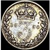 Image 2 : 1894 Silver Threepence Great Britain. NICELY CIRCULATED