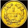 Image 2 : 1855 Gold $1 Indian Princess Head Type 2 NEARLY UNCIRCULATED