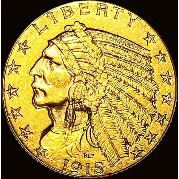 1915 Indian Head Half Eagle $5 Gold UNCIRCULATED
