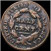 Image 2 : 1828 Classic Head Half Cent NICELY CIRCULATED