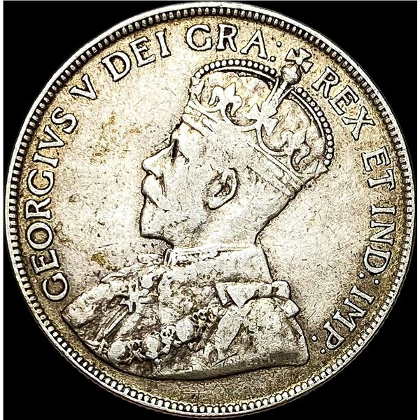 1919-C Silver 50 Cents Newfoundland NEARLY UNCIRCULATED