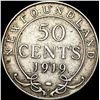 Image 2 : 1919-C Silver 50 Cents Newfoundland NEARLY UNCIRCULATED