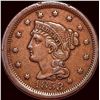 Image 1 : 1853 Braided Hair Large Cent CLOSELY UNCIRCULATED