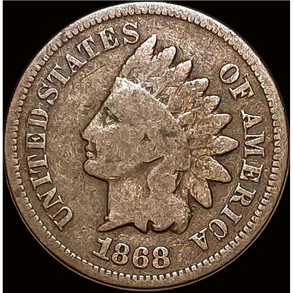1868 Indian Head Cent NICELY CIRCULATED