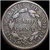 Image 2 : 1809 Classic Head Half Cent NICELY CIRCULATED