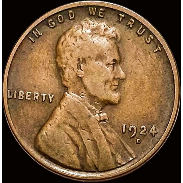 1924-D Lincoln Wheat Cent LIGHTLY CIRCULATED