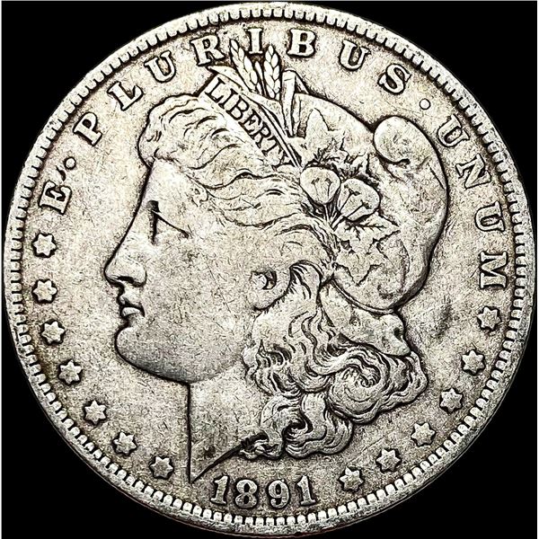 1891-O Silver Morgan Dollar LIGHTLY CIRCULATED