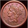 Image 1 : 1850 Braided Hair Large Cent CLOSELY UNCIRCULATED