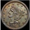 Image 1 : 1856 Braided Hair Half Cent CLOSELY UNCIRCULATED