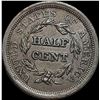 Image 2 : 1856 Braided Hair Half Cent CLOSELY UNCIRCULATED