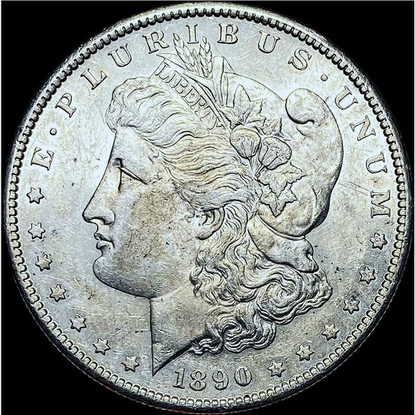 1890-S Silver Morgan Dollar CHOICE AU