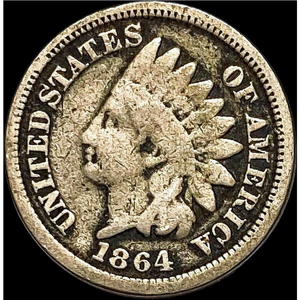 1864 Copper-Nickel Indian Head Cent NICELY CIRCULATED
