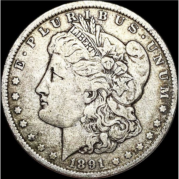 1891-O Silver Morgan Dollar LIGHTLY CIRC