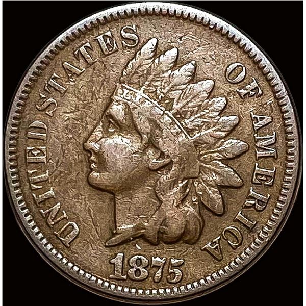 1875 Indian Head Cent LIGHTLY CIRCULATED