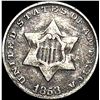 Image 1 : 1853 Silver Three-Cent Piece LIGHTLY CIRCULATED