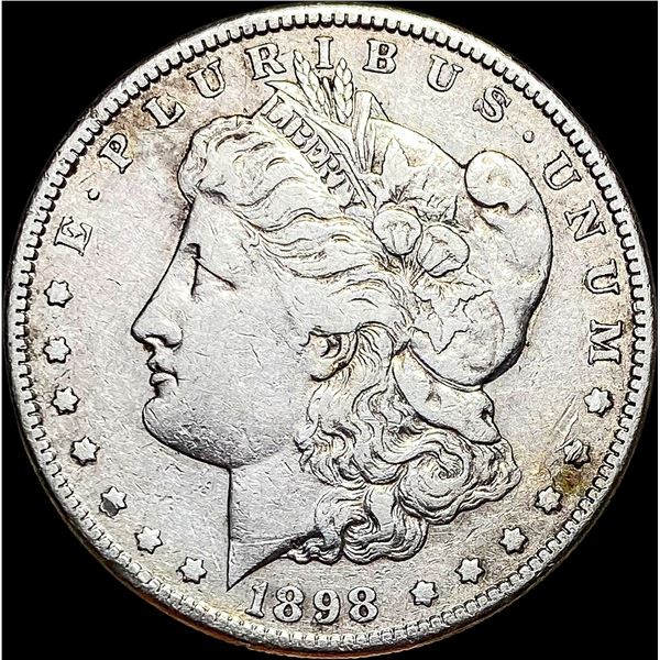 1898-S Silver Morgan Dollar ABOUT UNCIRCULATED