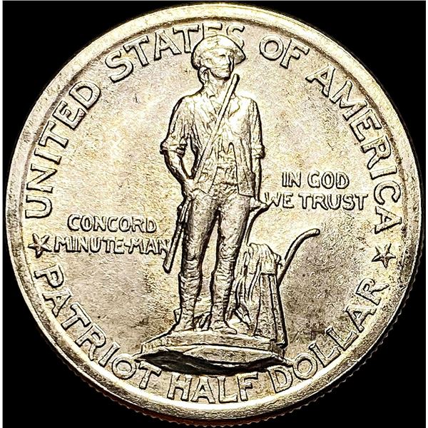 1925 Silver Lexington-Concord Half Dollar UNCIRCULATED