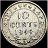 Image 2 : 1944 Newfoundland Silver 10 Cents CLOSELY UNCIRCULATED