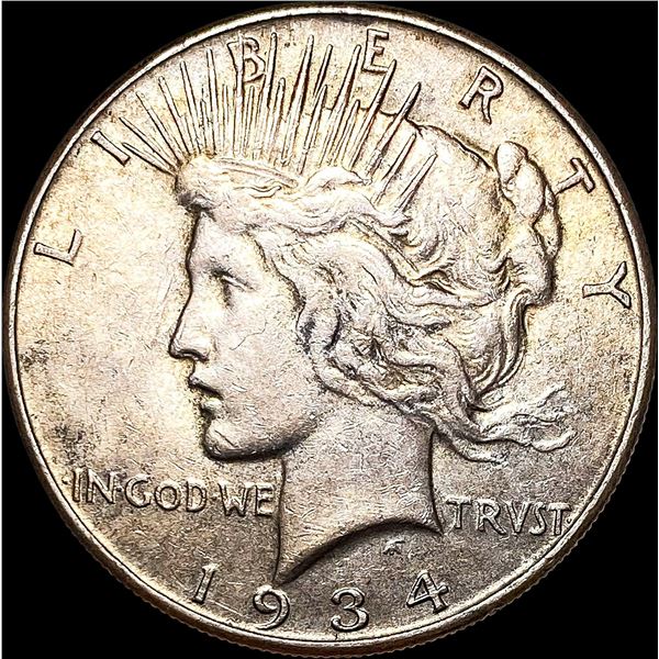 1934 Silver Peace Dollar CLOSELY UNCIRCULATED