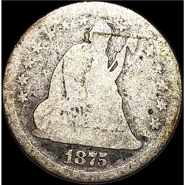 1875 Seated Liberty Half Dollar NICELY CIRCULATED